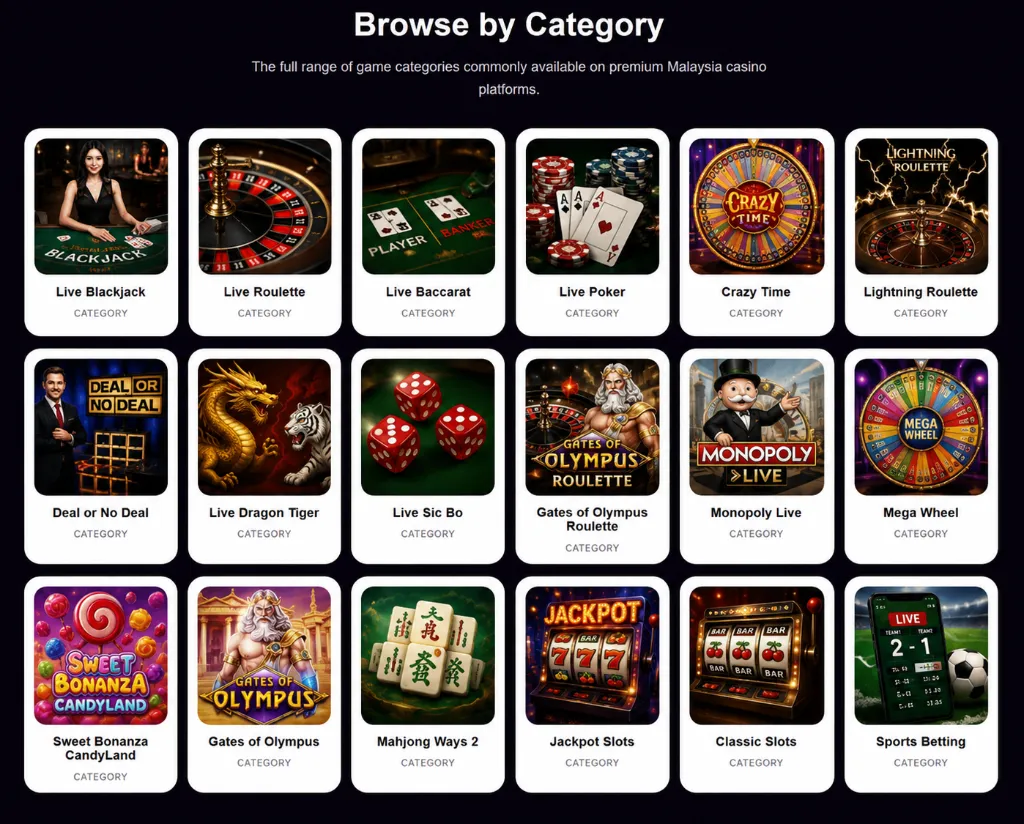 Malaysia casino game categories gallery